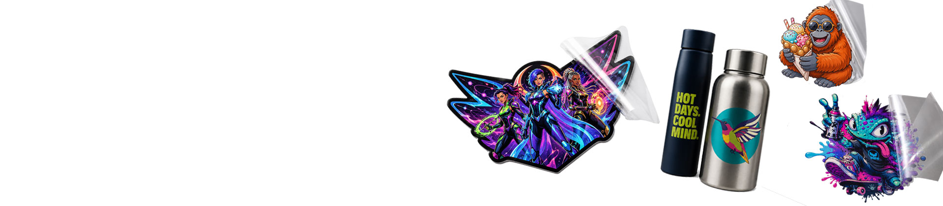 UV-DTF Transfer Aufkleber / Rub On Sticker
